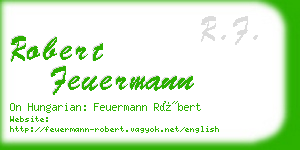 robert feuermann business card